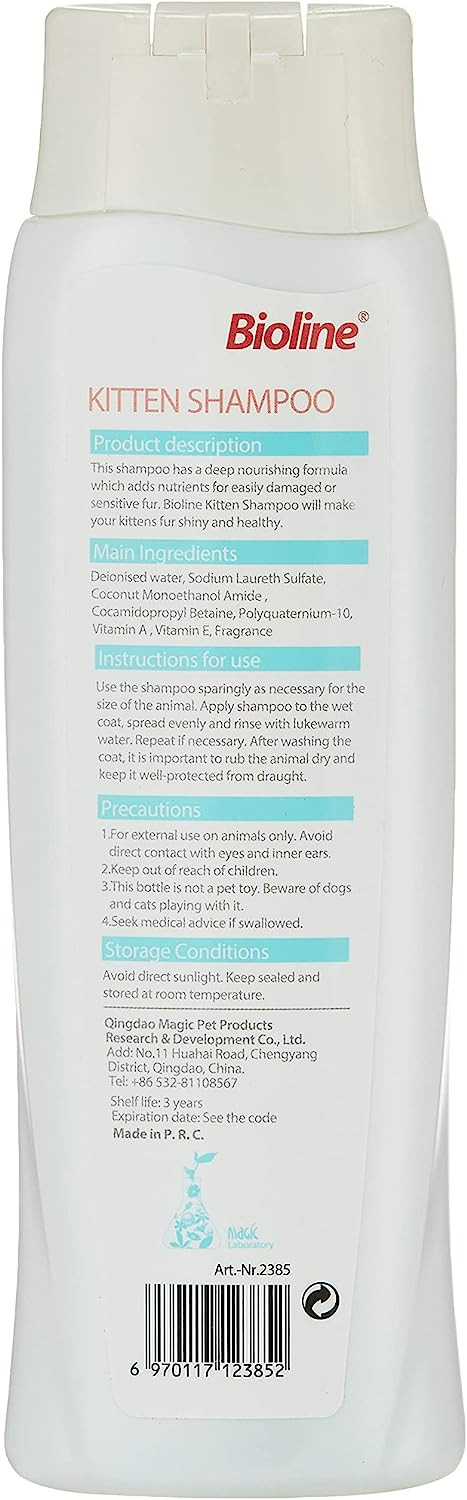 Bioline White Coat Shampoo For Cat 200 Ml, Multicolor