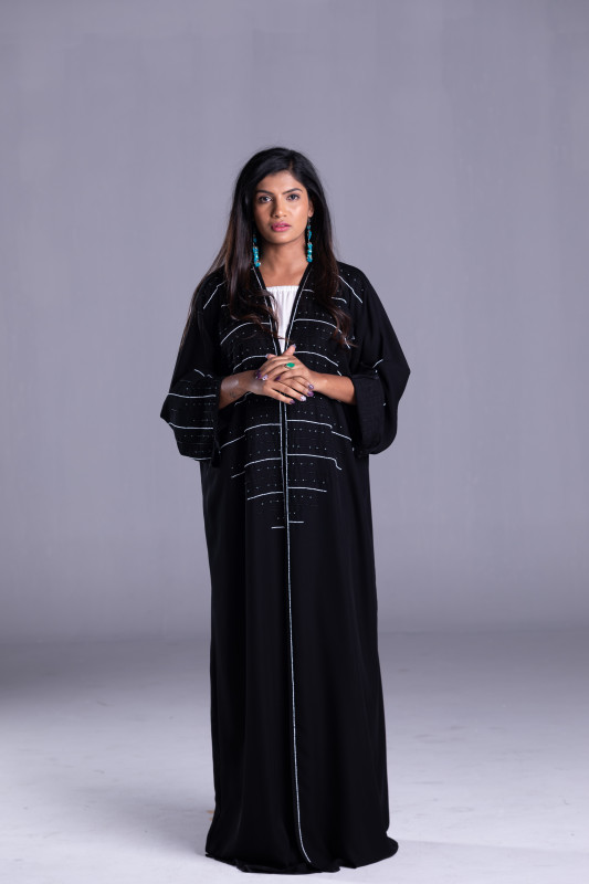 Korean Nada Fabric and beads design on front side. AB1029