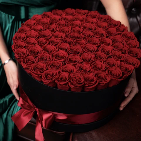 Luxury Box of Red Roses