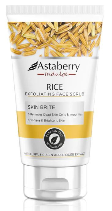 Asta Berry Rice Exfoliating Face Scrub Skin Brite Paraben Free Remove Dead Skin 100ml