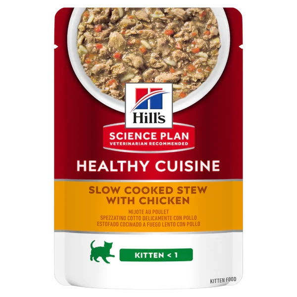 Hill’s SCIENCE PLAN HEALTHY CUISINE Kitten Stew With Chicken Pouch(12x80g)