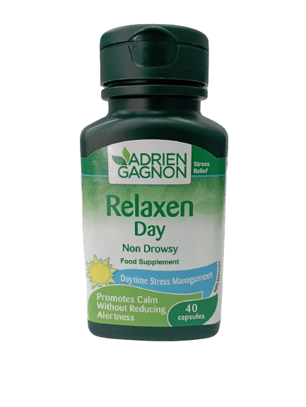 Adrien Gagnon Relaxen day Non Drowsy Food Supplement by Dar Al Kalimah Pharmacy