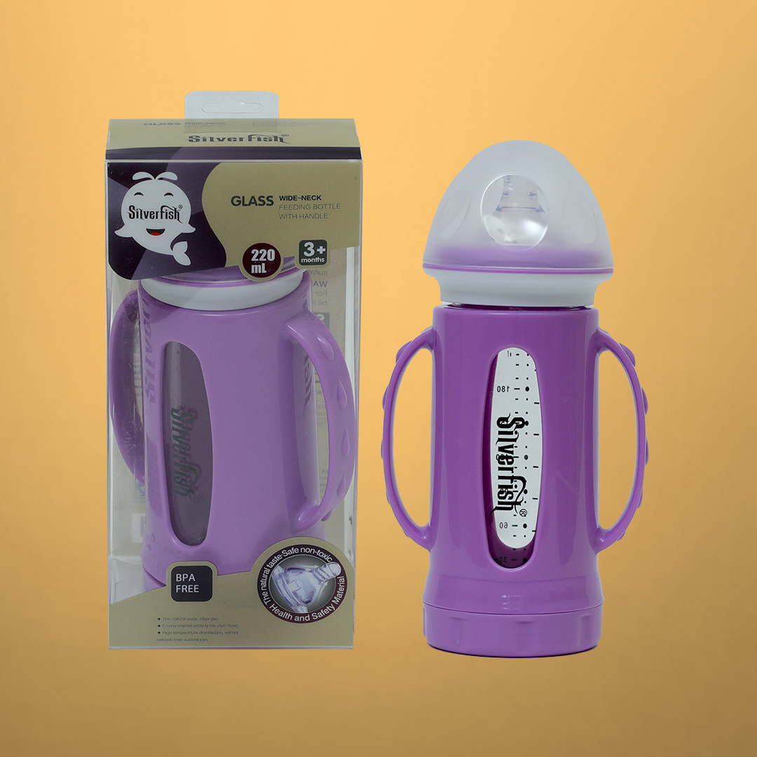 Concord Silverfish Baby feeding bottle - Glass 220 ml
